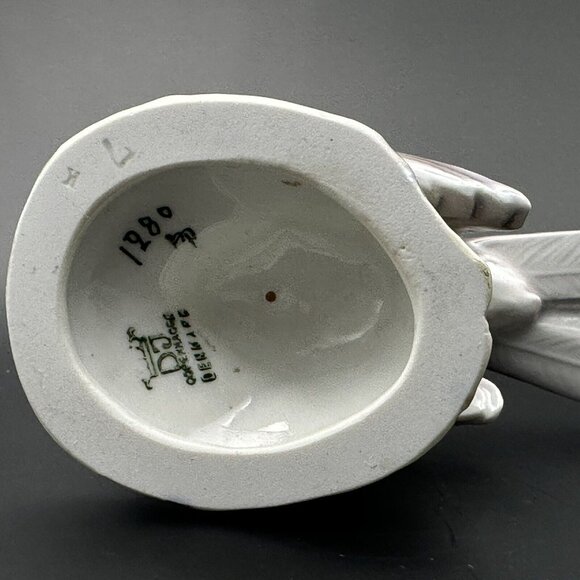 Robin Bird On Branch Dahl Jensen Copenhagen Porcelain Sculpture Figure NR. 1280 - Picture 4 of 16